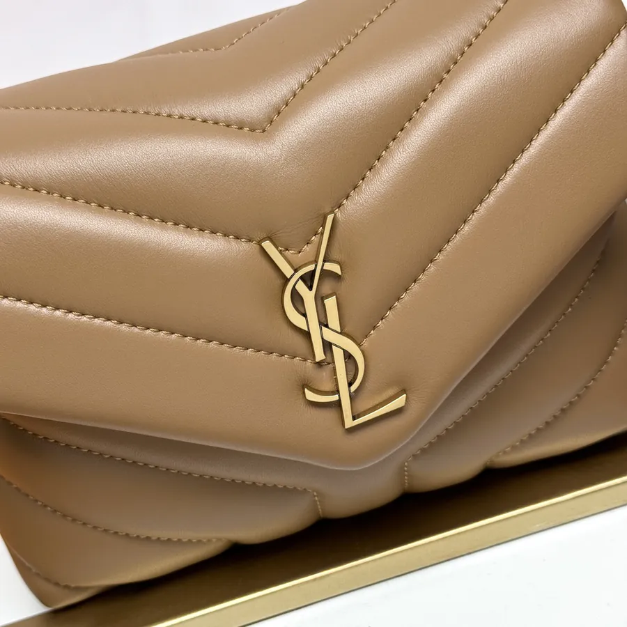 Caramel Gold Buckle LouLou Mini Crossbody Bag