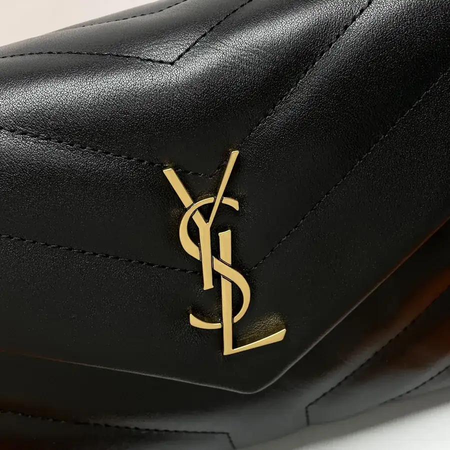 Black Gold Zip LouLou Mini Crossbody Bag