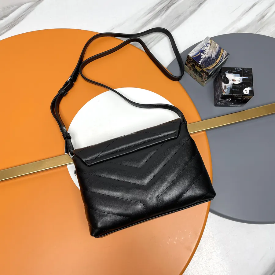 Black Silver Trimmed LouLou Mini Crossbody Bag