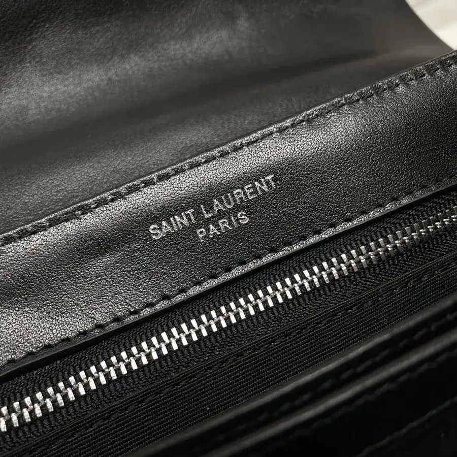 Black Silver Trimmed LouLou Mini Crossbody Bag