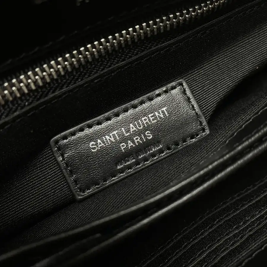 Black Silver Trimmed LouLou Mini Crossbody Bag