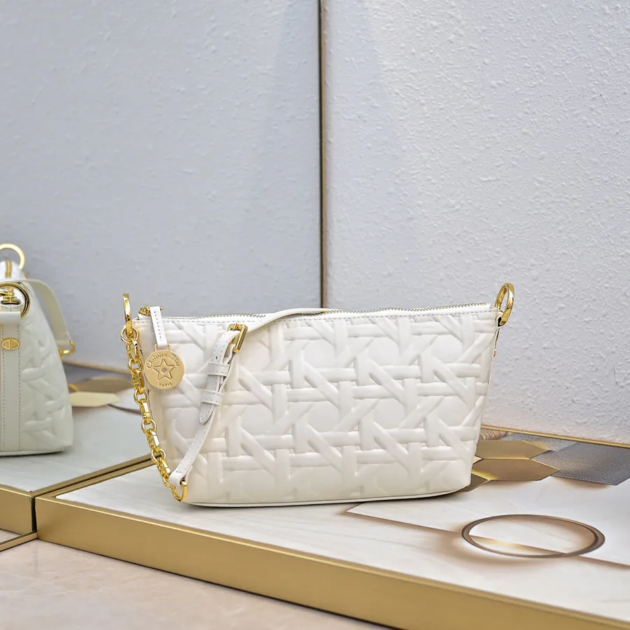 Star Hobo Chain Bag with Embossed Details