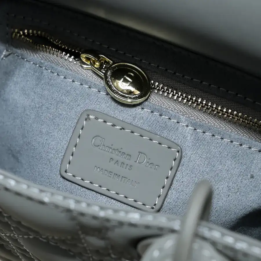 Di0r Ultra Matte Calfskin Tote with Chain Handles