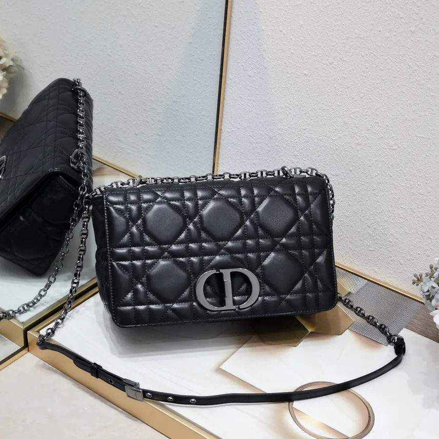 Dior Latch Five Compartment New Grained Leather Tote