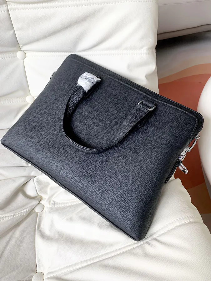 Montblanc Men's Leather Briefcase Professional Handbag