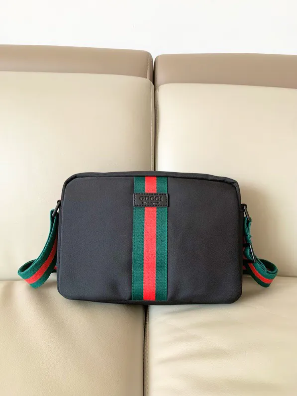 Gucci New Crossbody Bag Premium Leather and Waterproof Oxford Fabric