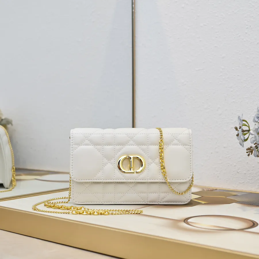 Miss Caro Chain Bag with Oblique Print