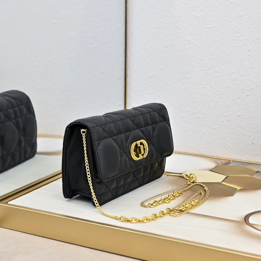 Miss Caro Chain Bag with Retro Gold Hardware