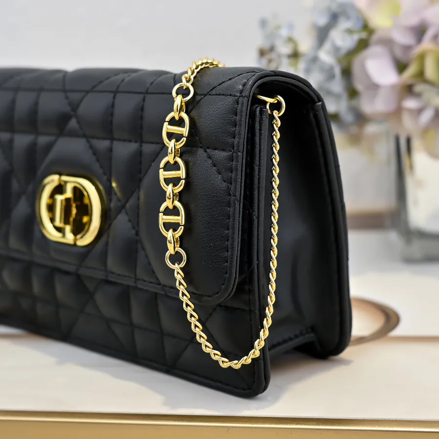 Miss Caro Chain Bag with Retro Gold Hardware
