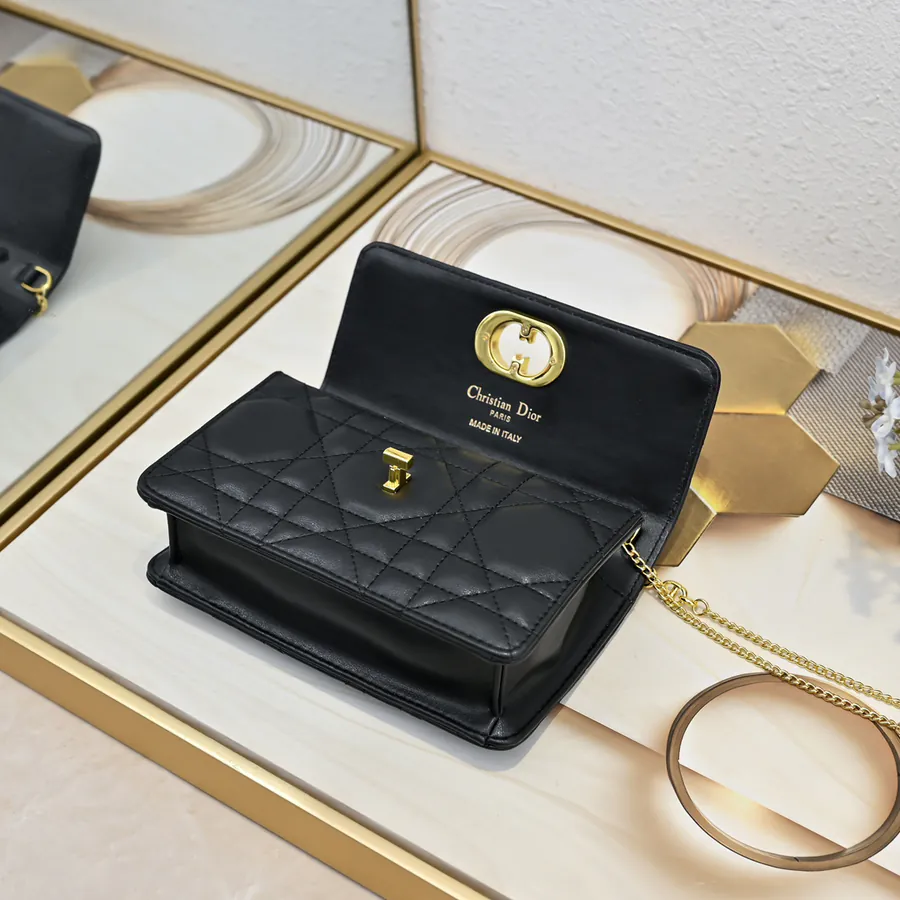 Miss Caro Chain Bag with Retro Gold Hardware