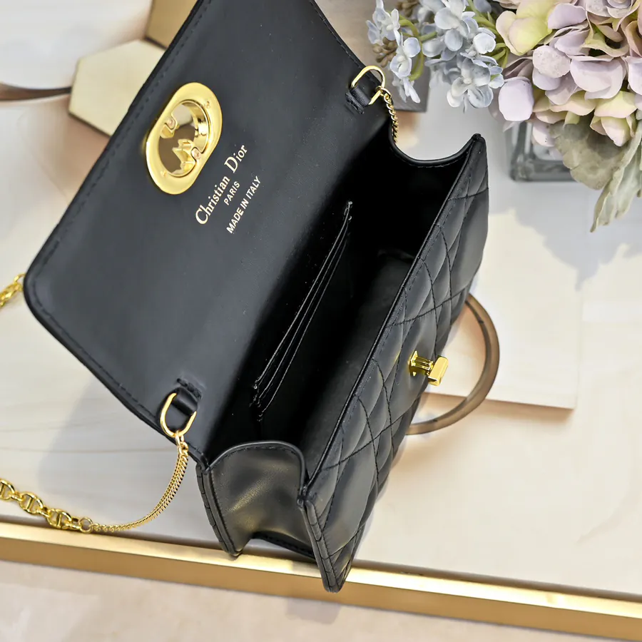 Miss Caro Chain Bag with Retro Gold Hardware