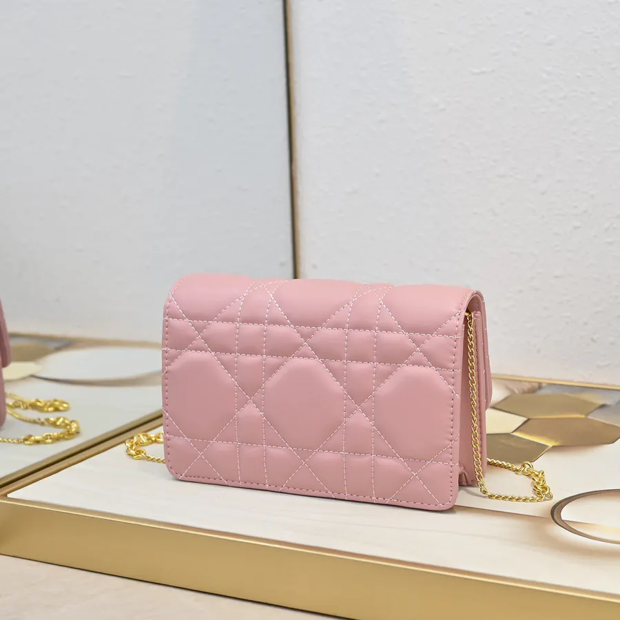 Miss Caro Chain Bag with Oblique Print