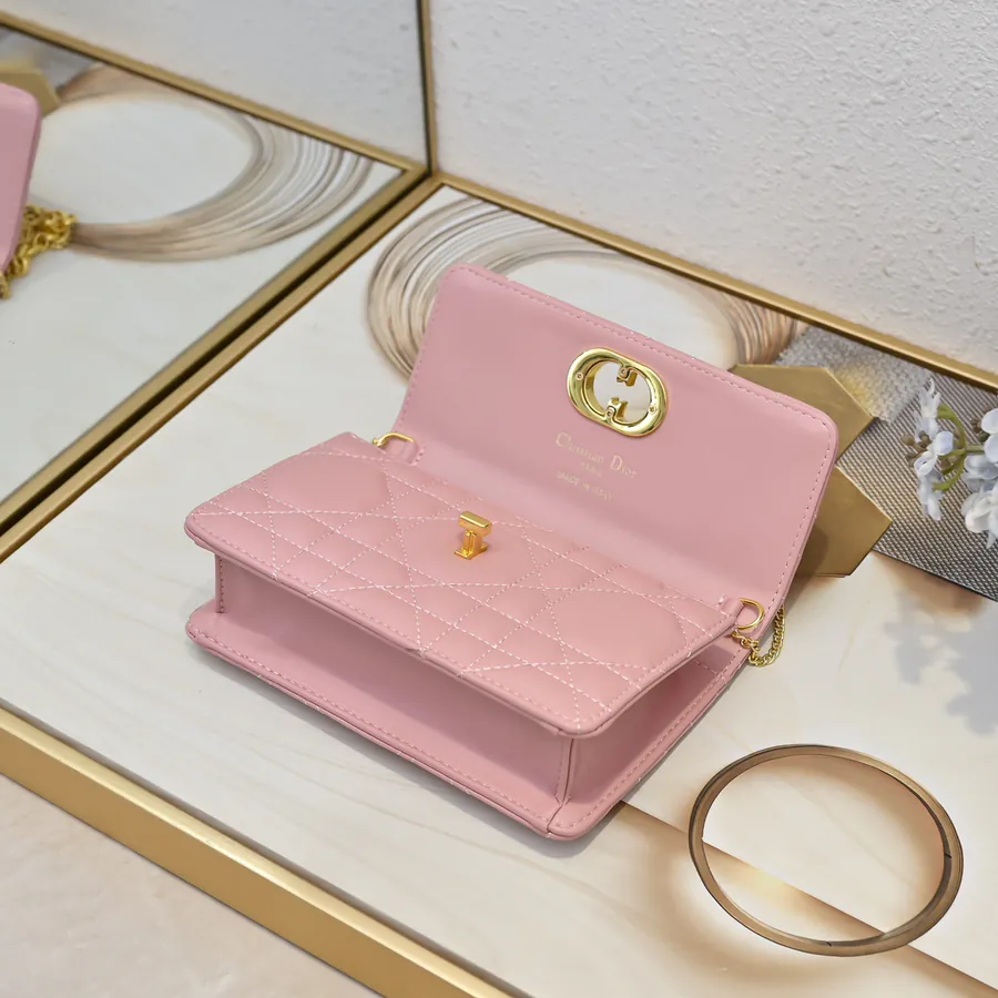 Miss Caro Chain Bag with Oblique Print