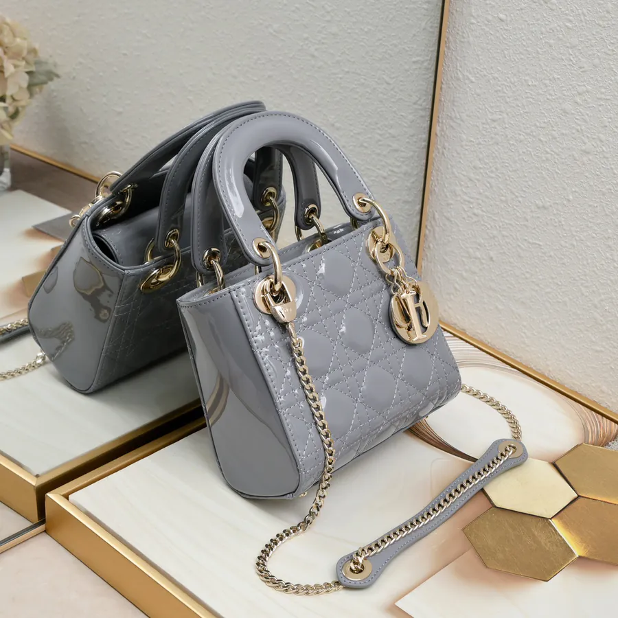 Mini Lady Classic Calfskin Wallet