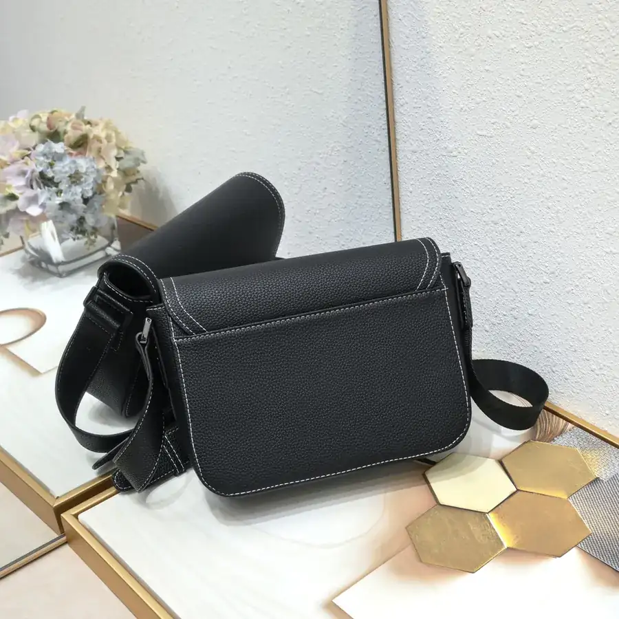 Mini Saddle Messenger Bag with DIOR Logo