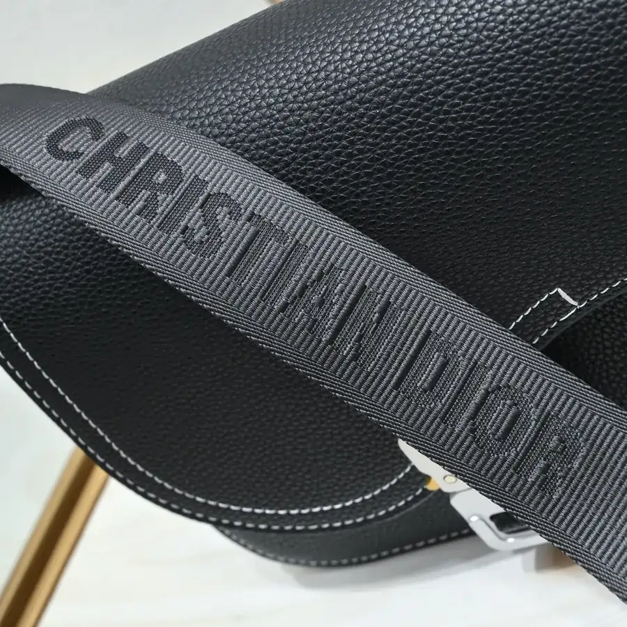 Mini Saddle Messenger Bag with DIOR Logo