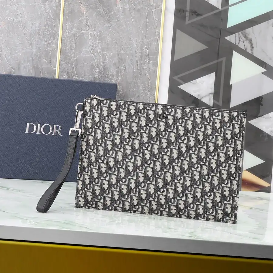 Dior Oblique Print A4 Handbag