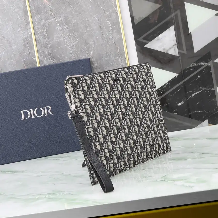 Dior Oblique Print A4 Handbag