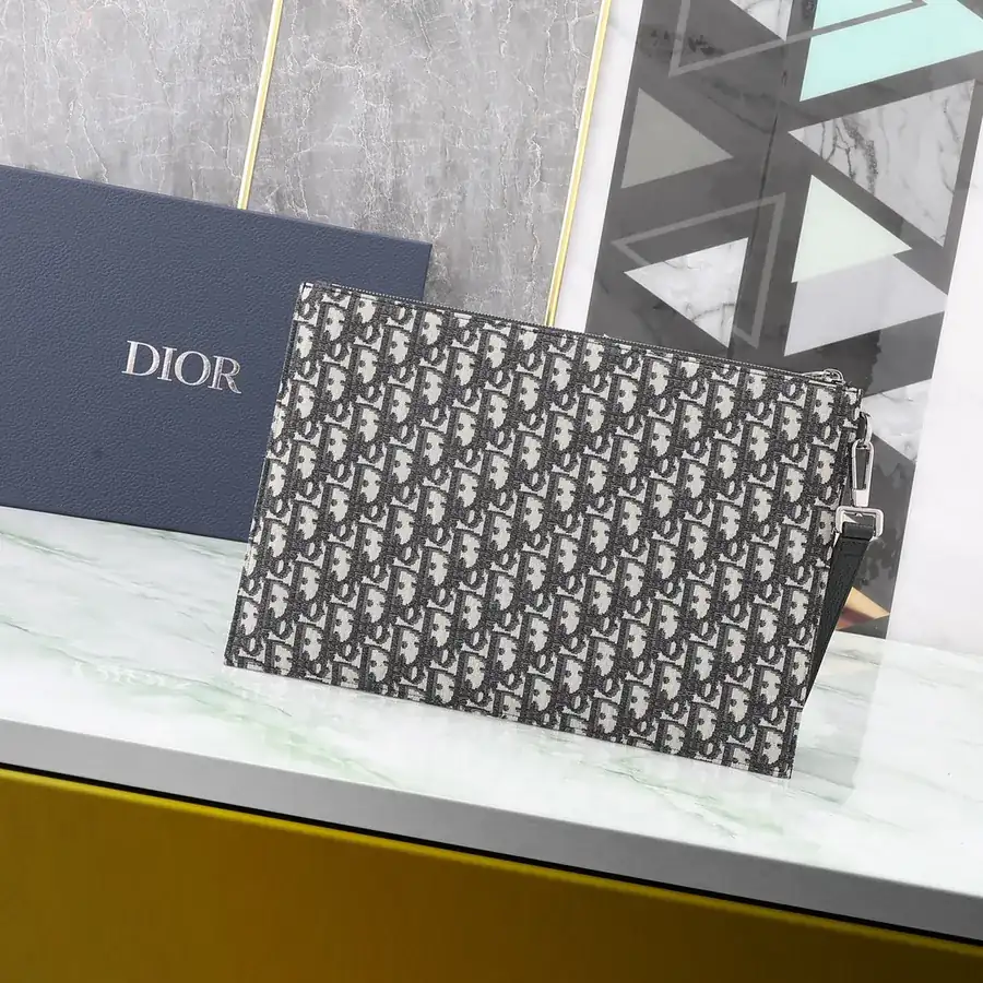 Dior Oblique Print A4 Handbag