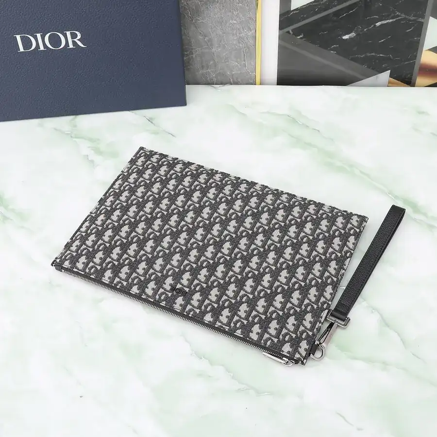 Dior Oblique Print A4 Handbag