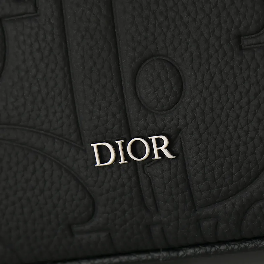 Dior Gravity Print Leather Tote with Grained Calfskin