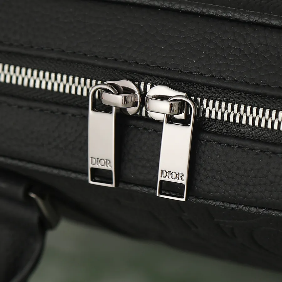 Dior Gravity Print Leather Tote with Grained Calfskin