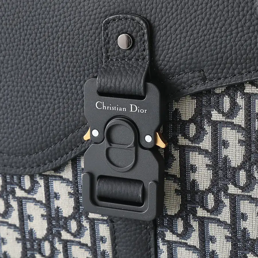 DIOR Bucket Bag in Black with Grained Calfskin