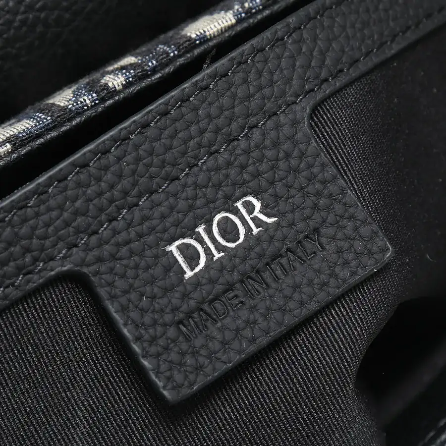 DIOR Bucket Bag in Black with Grained Calfskin