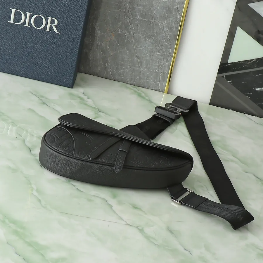 Gravity Print Satchel in Grained Calfskin and Leather