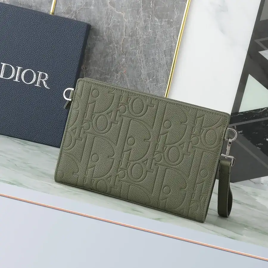 Dior A5 Triangle Tote in Khaki