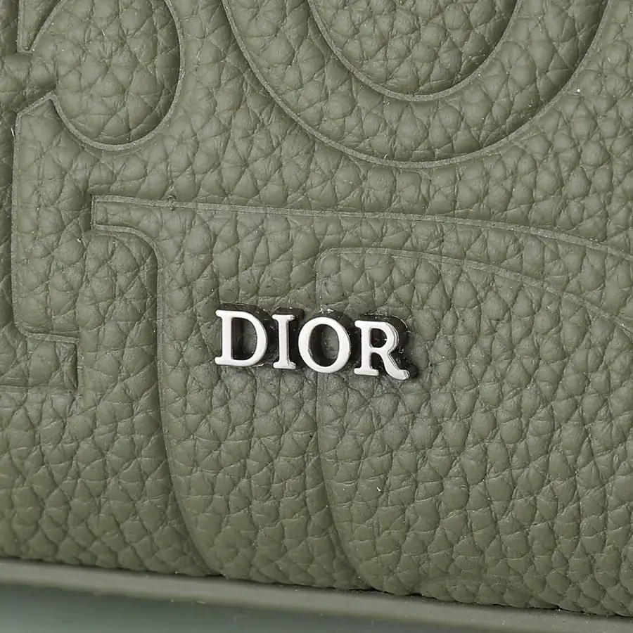 Dior A5 Triangle Tote in Khaki