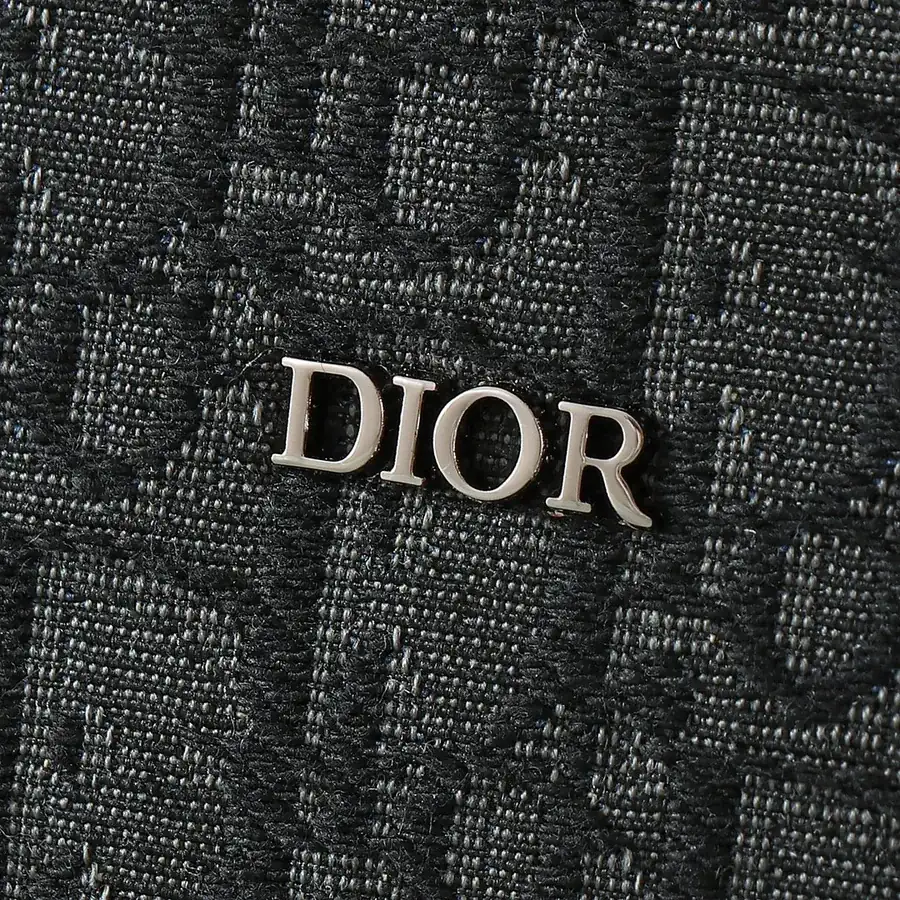 East West Handbag with Dior Logo and Grained Calfskin Details