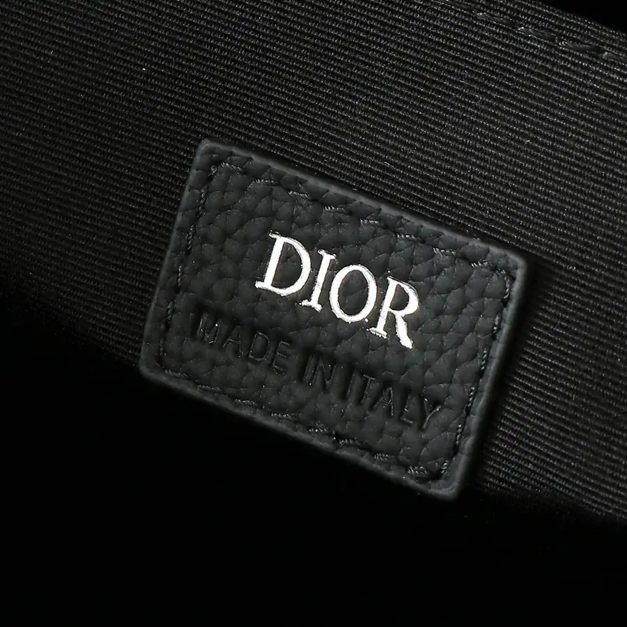 East West Handbag with Dior Logo and Grained Calfskin Details