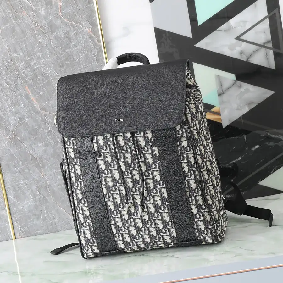 Dior Oblique Men's Backpack with Dual Strap