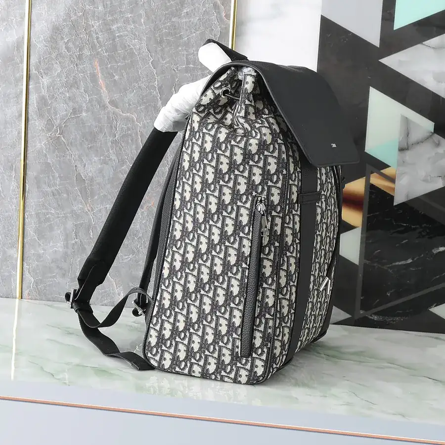 Dior Oblique Men's Backpack with Dual Strap