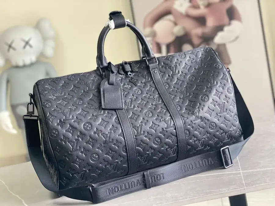 Monogram Shadow Keepall Bandoulière 50 Travel Bag