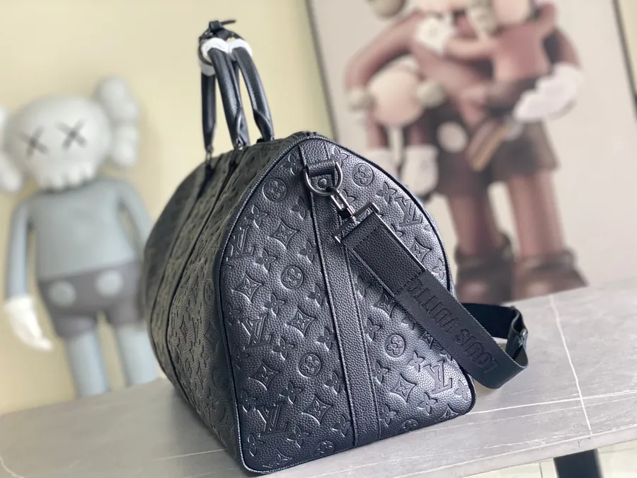 Monogram Shadow Keepall Bandoulière 50 Travel Bag
