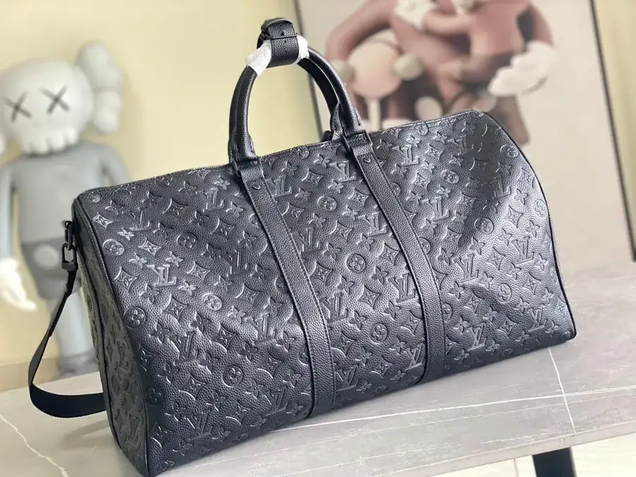 Monogram Shadow Keepall Bandoulière 50 Travel Bag
