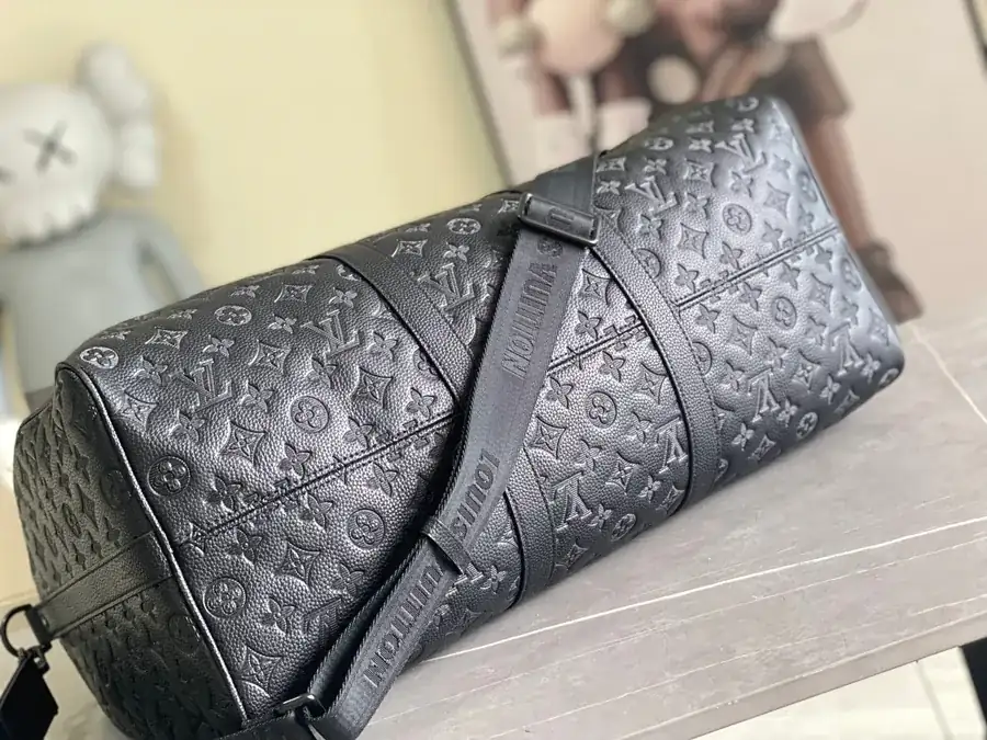 Monogram Shadow Keepall Bandoulière 50 Travel Bag