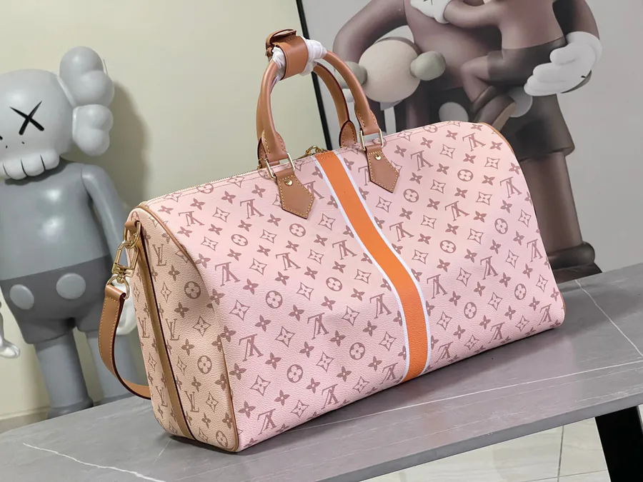 Original Single Keepall Bandoulière 45 Travel Bag Louis Vuitton Paris 1854