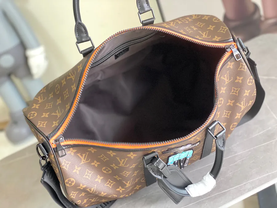 Keepall Bandoulière 50 Travel Bag with Zoooom with Friends Embroidery