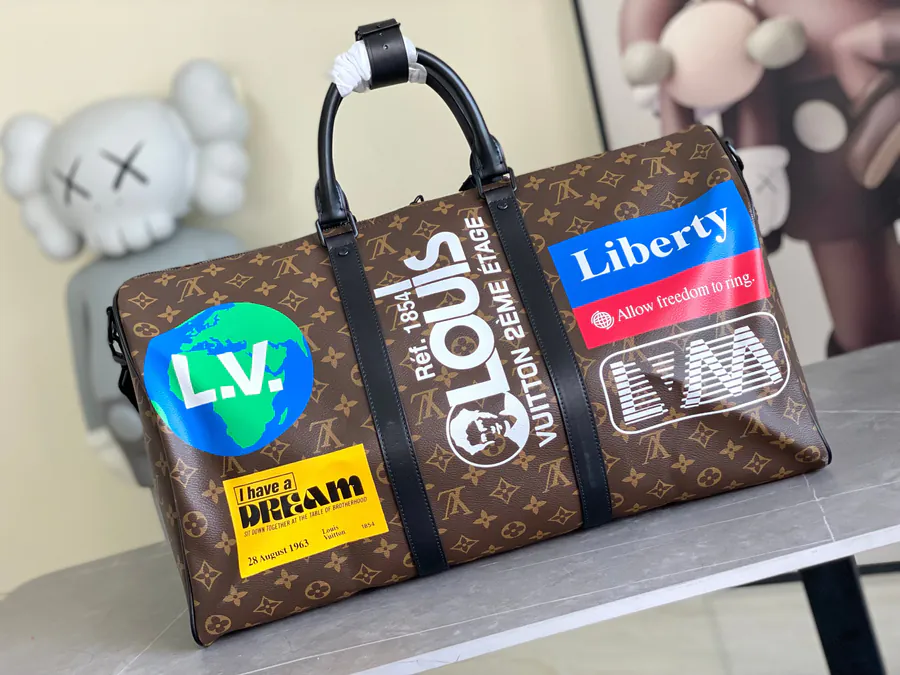 Keepall 50 Travel Bag with Strap Men's Fashion Show