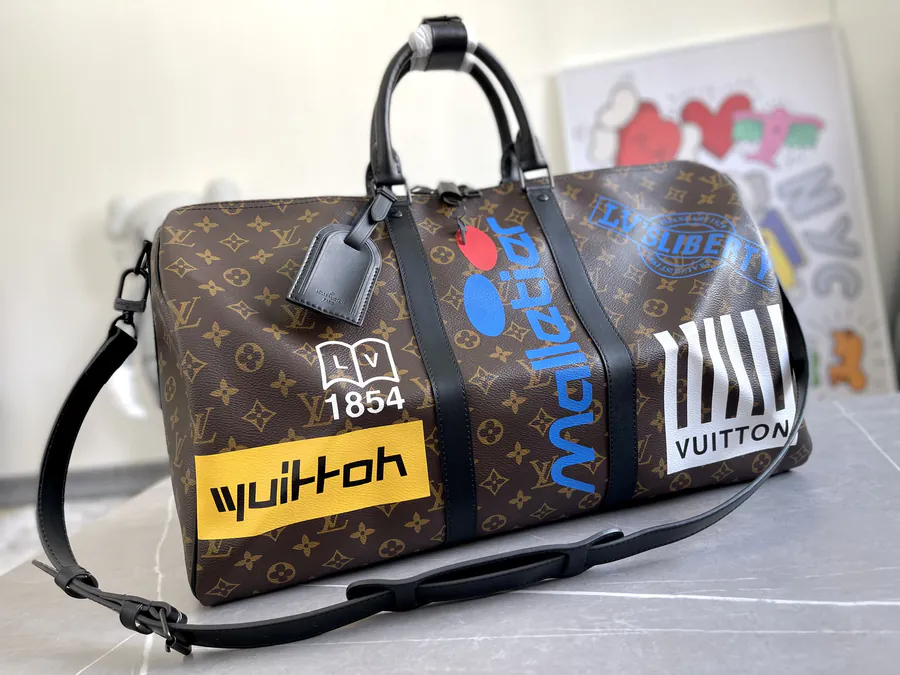 Keepall 50 Travel Bag with Strap Men's Fashion Show