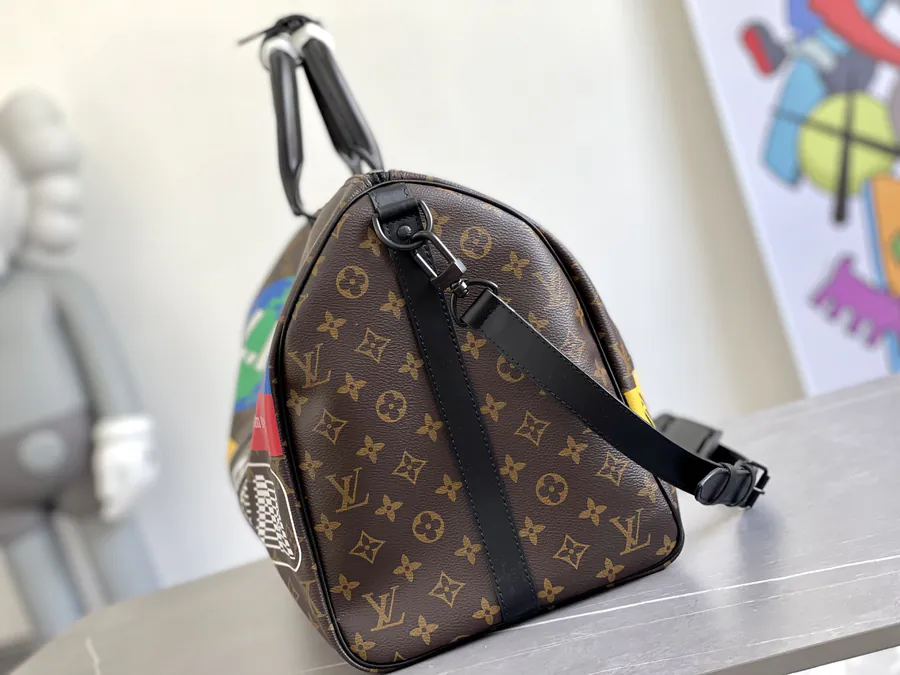 Keepall 50 Travel Bag with Strap Men's Fashion Show