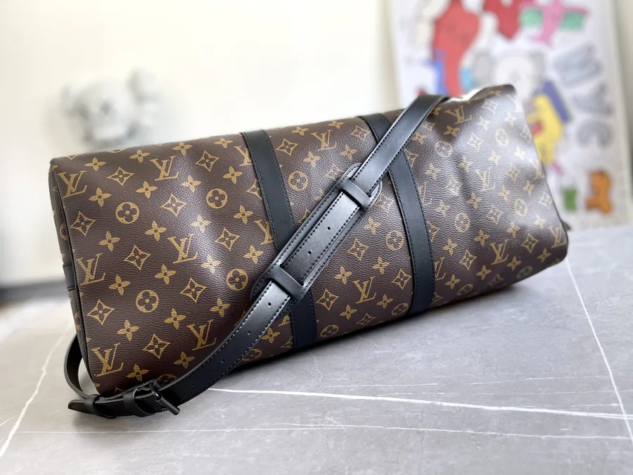 Keepall 50 Travel Bag with Strap Men's Fashion Show