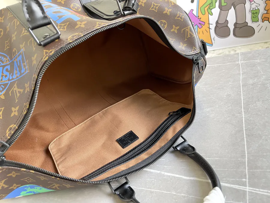 Keepall 50 Travel Bag with Strap Men's Fashion Show