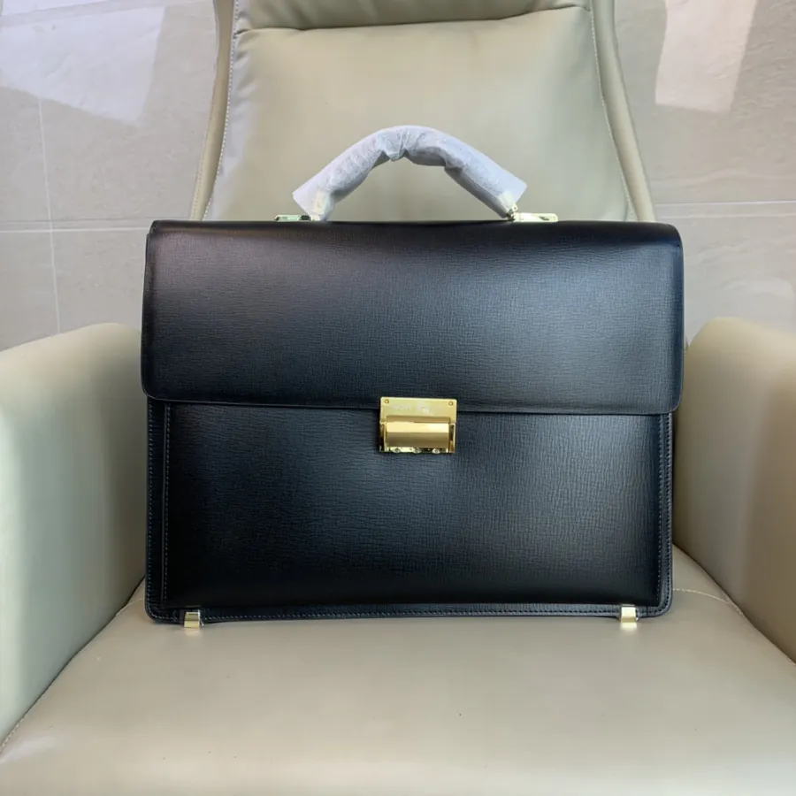 Mighty Dragon Premium Leather Briefcase with Stainless Steel Lock