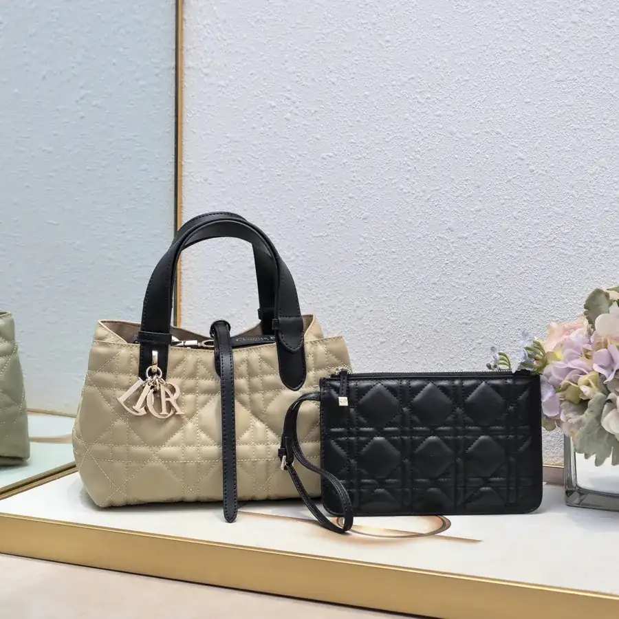 Toujours Bucket Bag with Adjustable Strap and Lo Letter D Zipper