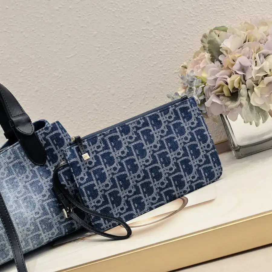 Toujours Mini Travel Bag Classic Letter Accents, Grained Calfskin
