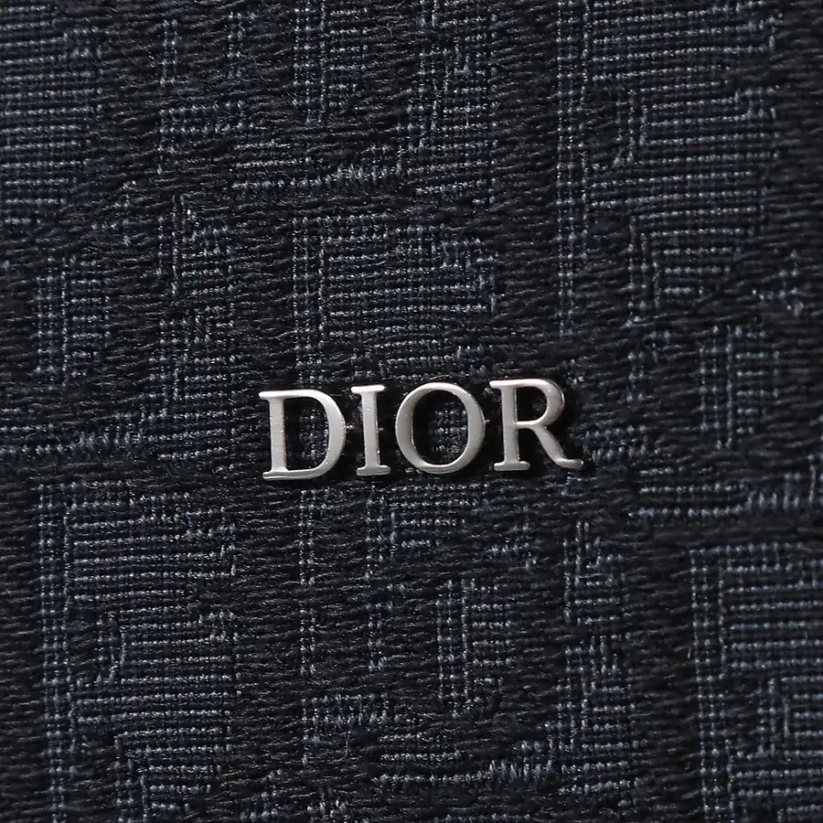 Dior Travel Bag with Oblique Print and Grained Calfskin Trim